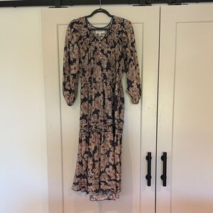 THE GREAT. Multicolor Floral Dress